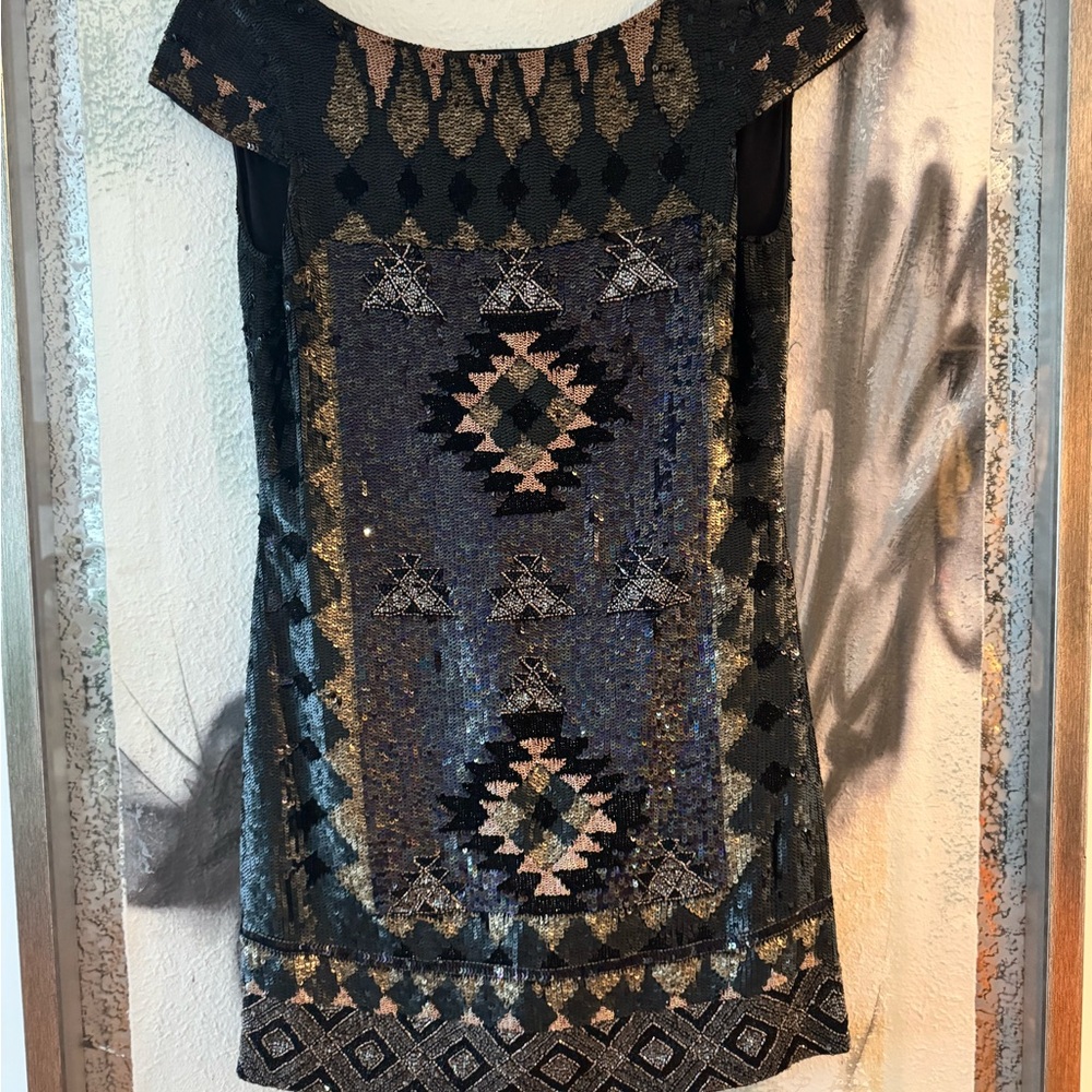 All Saints Sequence & beaded party dress size 4